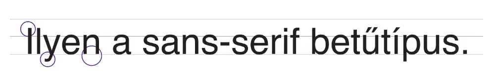 sans-serif betű