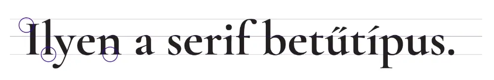 serif betű
